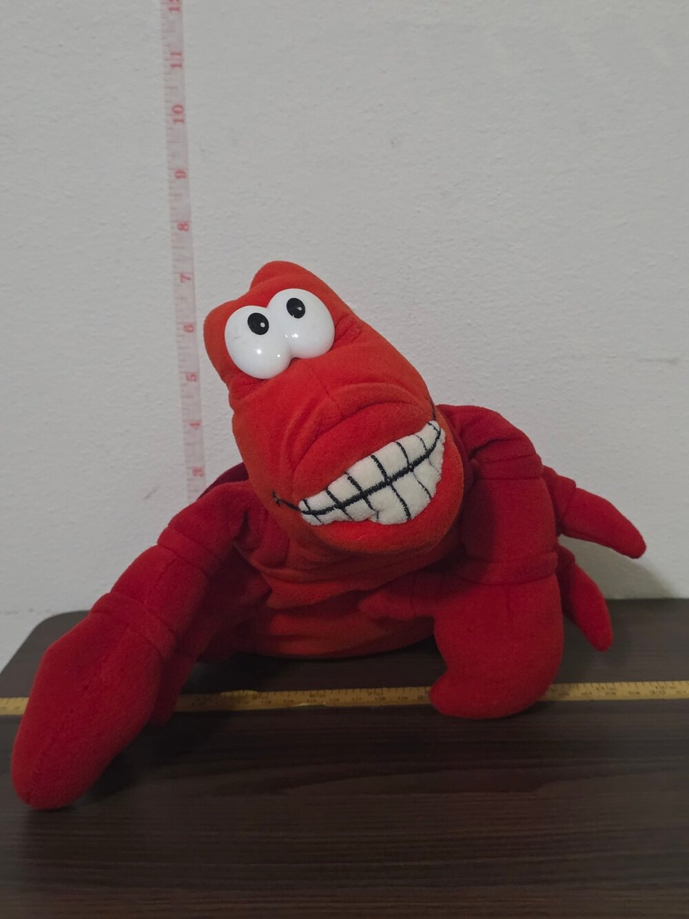 Vintage 1990s Disney Store "The Little Mermaid" Sebastian the Crab Hand Puppet